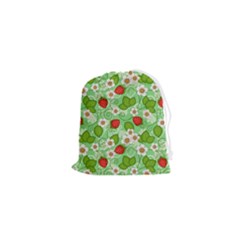 Strawberries Pattern Seamless Drawstring Pouch (xs)