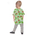 Strawberries Pattern Seamless Kids  Raglan T-Shirt View2