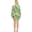 Strawberries Pattern Seamless Long Sleeve Satin Robe View2