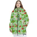 Strawberries Pattern Seamless Women s Multi Pockets Zip Ski and Snowboard Waterproof Breathable Jacket View1