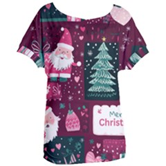 Christmas Santa Claus Women s Oversized T-shirt