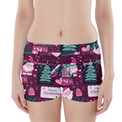 Christmas Santa Claus Boyleg Bikini Wrap Bottoms