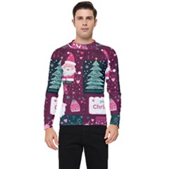 Christmas Santa Claus Men s Long Sleeve Rash Guard by Posterlux