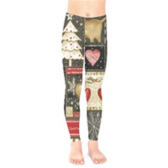 Christmas Reindeer Kids  Leggings