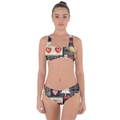 Christmas Reindeer Criss Cross Bikini Set