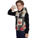 Christmas Reindeer Kids  Stylish Hooded Puffer Vest View2