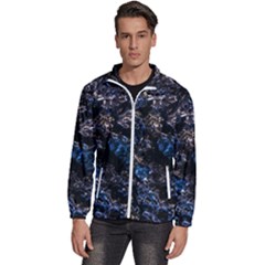 Rocky Lake Reflection  Men s High Neck Windbreaker by dflcprintsclothing