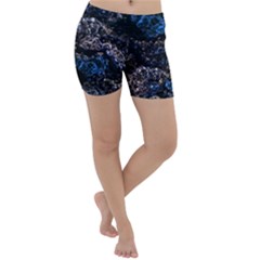 Rocky Lake Reflection  Lightweight Velour Yoga Shorts by dflcprintsclothing