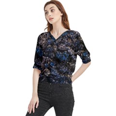 Rocky Lake Reflection  Quarter Sleeve Blouse