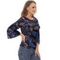 Rocky Lake Reflection  Cut Out Wide Sleeve Top View3