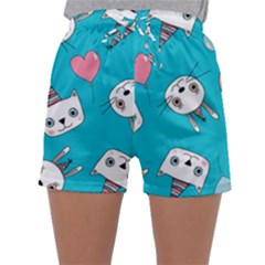 Birtay Cats Bunnies, Koteto Sleepwear Shorts