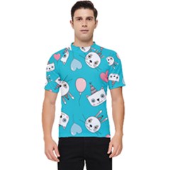 Birtay Cats Bunnies, Koteto Men s Short Sleeve Rash Guard