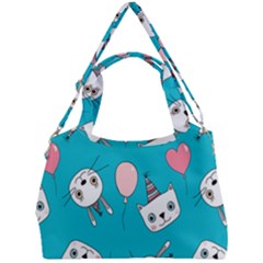 Birtay Cats Bunnies, Koteto Double Compartment Shoulder Bag by kyorashop23