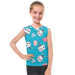 Birtay Cats Bunnies, Koteto Kids  Mesh Tank Top