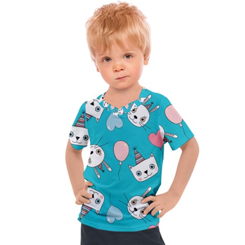 Birtay Cats Bunnies, Koteto Kids  Sports T-shirt by kyorashop23