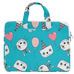 Birtay Cats Bunnies, Koteto Macbook Pro 15  Double Pocket Laptop Bag 