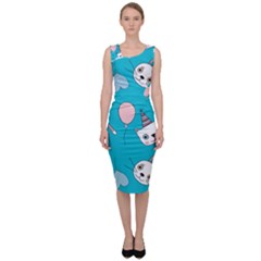 Birtay Cats Bunnies, Koteto Sleeveless Pencil Dress