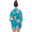 Birtay Cats Bunnies, Koteto Half Sleeve Chiffon Kimono View2