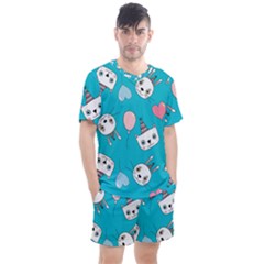 Birtay Cats Bunnies, Koteto Men s Mesh T-shirt And Shorts Set