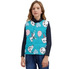 Birtay Cats Bunnies, Koteto Kid s Button Up Puffer Vest	 by kyorashop23