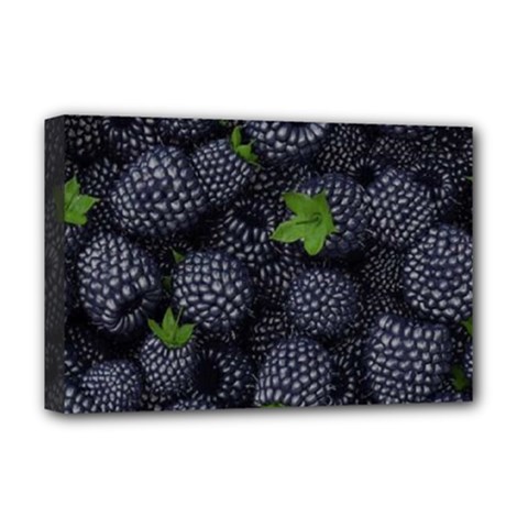 Blackberry Fruit, Fruit Deluxe Canvas 18  X 12  (stretched) by kyorashop23