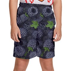 Blackberry Fruit, Fruit Kids  Basketball Shorts by kyorashop23