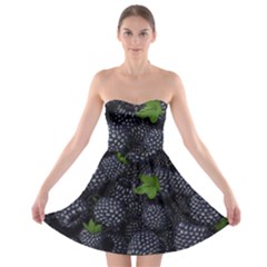 Blackberry Fruit, Fruit Strapless Bra Top Dress