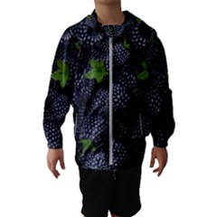 Blackberry Fruit, Fruit Kids  Hooded Windbreaker