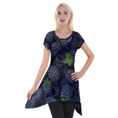 Blackberry Fruit, Fruit Short Sleeve Side Drop Tunic