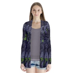 Blackberry Fruit, Fruit Drape Collar Cardigan