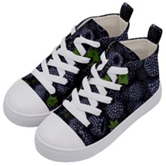 Blackberry Fruit, Fruit Kids  Mid-top Canvas Sneakers