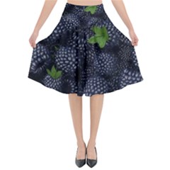 Blackberry Fruit, Fruit Flared Midi Skirt