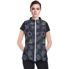 Blackberry Fruit, Fruit Women s Puffer Vest