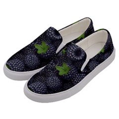 Blackberry Fruit, Fruit Men s Canvas Slip Ons