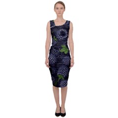 Blackberry Fruit, Fruit Sleeveless Pencil Dress