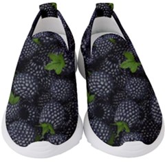 Blackberry Fruit, Fruit Kids  Slip On Sneakers by kyorashop23