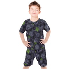 Blackberry Fruit, Fruit Kids  T-shirt And Shorts Set by kyorashop23