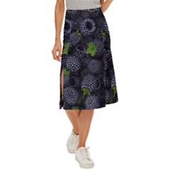 Blackberry Fruit, Fruit Midi Panel Skirt by kyorashop23