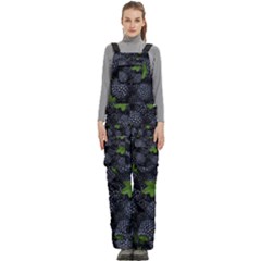 Blackberry Fruit, Fruit Women s Side Zip Front Pouch Ski And Snowboard Bib Pants	