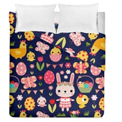 Bunny - Easter Pattern Duvet Cover Double Side (queen Size)