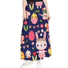 Bunny - Easter Pattern Maxi Chiffon Skirt