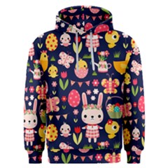 Bunny - Easter Pattern Men s Overhead Hoodie