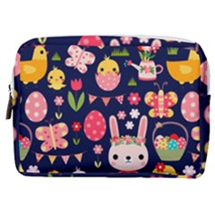 Bunny - Easter Pattern Make Up Pouch (medium) by kyorashop23