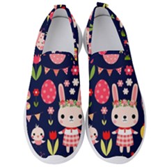 Bunny - Easter Pattern Men s Slip On Sneakers