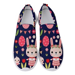 Bunny - Easter Pattern Women s Slip On Sneakers