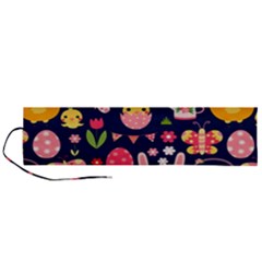 Bunny - Easter Pattern Roll Up Canvas Pencil Holder (l)