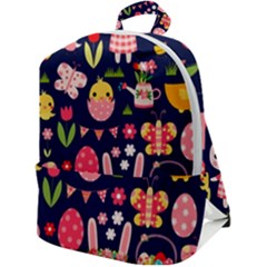 Bunny - Easter Pattern Zip Up Backpack