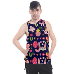 Bunny - Easter Pattern Men s Sleeveless Hoodie by kyorashop23