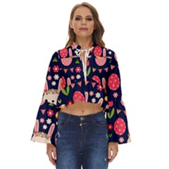 Bunny - Easter Pattern Boho Long Bell Sleeve Top