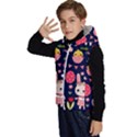 Bunny - Easter Pattern Kids  Stylish Hooded Puffer Vest View2